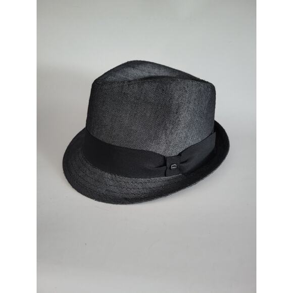 Stetson Fedora Hat Men's Size Small/Medium Polyester Black and Gray All American - Picture 1 of 8